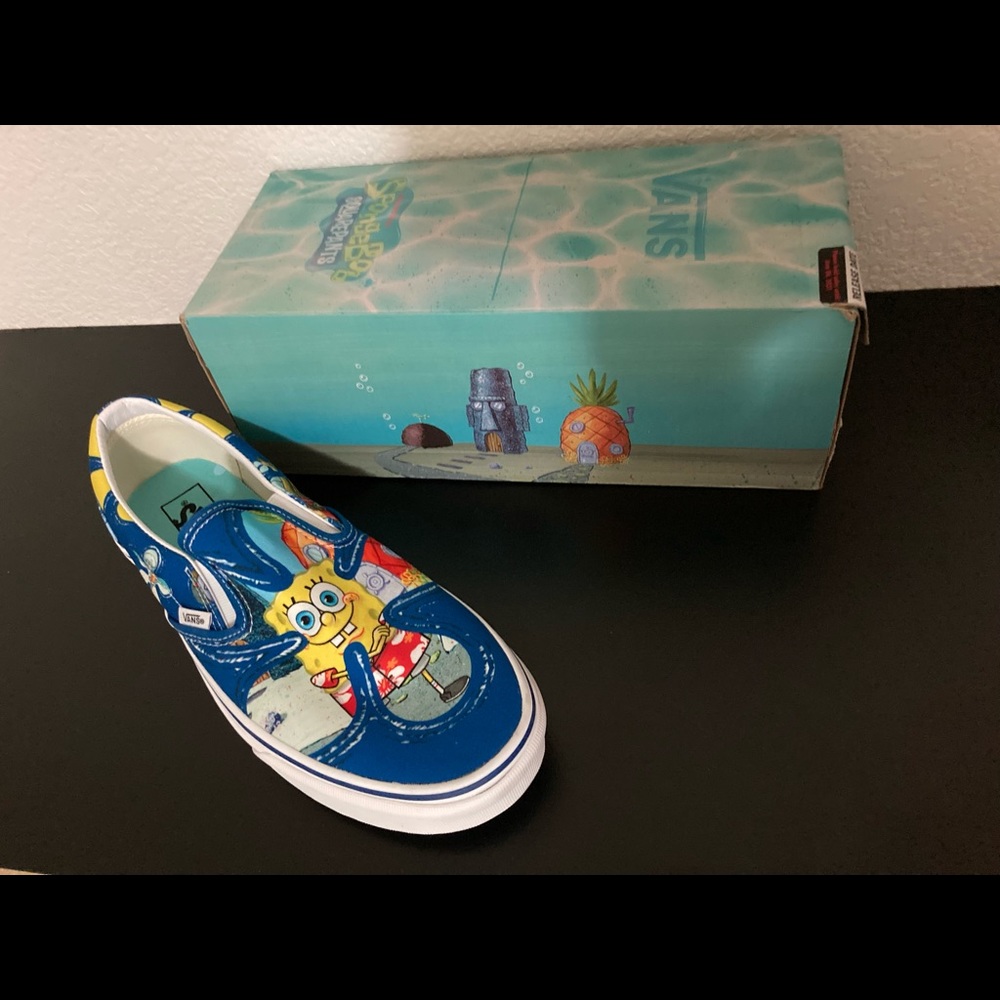New Host Pick New Mens SpongeBob Vans Collaboration Size 10 11.5 Sneakers Shoes - Picture 2 of 16
